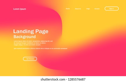Liquid color background design with geometric Fluid gradient shapes composition vector