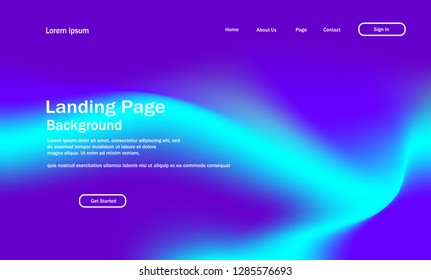 Liquid color background design with geometric Fluid gradient shapes composition vector