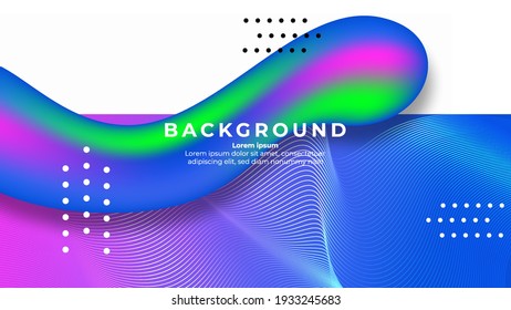 Liquid color background design with gradient color. vector illustration