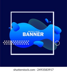 Liquid color background design. Liquid gradient shape composition. Futuristic design poster. Vector Eps.