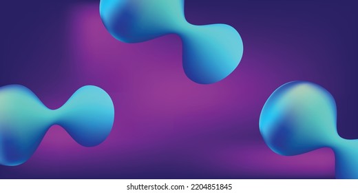 Liquid color background design for Landing page site. Fluid gradient circle shape composition. Futuristic design posters.