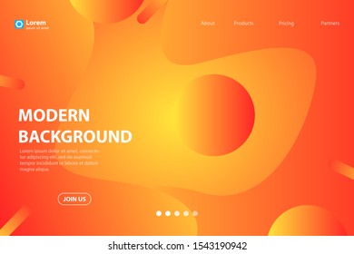 Liquid color background design with modern concept. Fluid gradient composition. Eps10