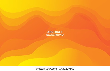 Diseño de fondo de color líquido. Elementos anaranjados con gradiente de fluido. Composición dinámica de formas. Ilustración del vector