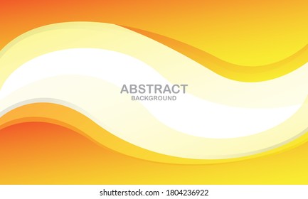 Liquid color background design. Orange elements with fluid gradient. Dynamic shapes composition. Eps10 vector