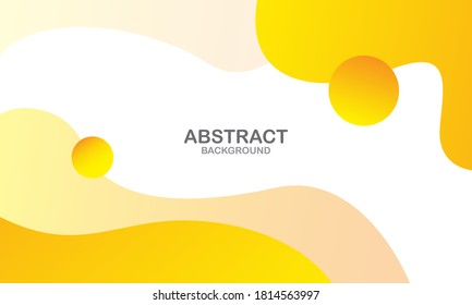Liquid color background design. Orange elements with fluid gradient. Dynamic shapes composition. Eps10 vector