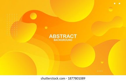 Diseño de fondo de color líquido. Elementos anaranjados con gradiente de fluido. Composición dinámica de formas. Vector Eps10