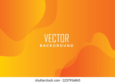 Diseño de fondo de color líquido. Elementos anaranjados con gradiente de fluido. Composición dinámica de formas. Vector Eps10