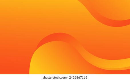 Liquid color background design. Orange elements with fluid gradient.  Vector template minimalist poster, pop art flyer, print, web banner

