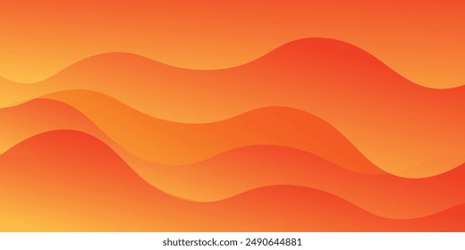 Diseño de fondo de color líquido. Elementos naranjas con gradiente fluido. Composición de Formas dinámicas.