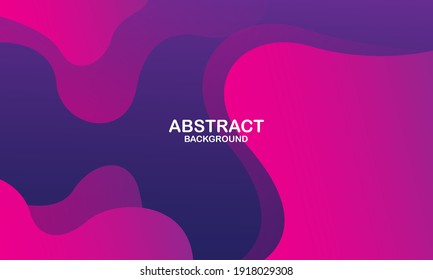 Liquid color background design. Pink elements with fluid gradient. Dynamic shapes composition. Eps10 vector