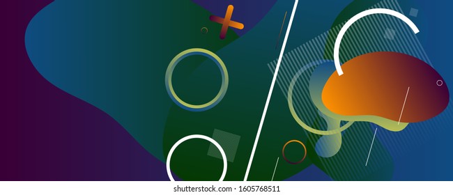 Liquid color background design posters. Eps10 vector. Classic blue color gradient shapes background vector