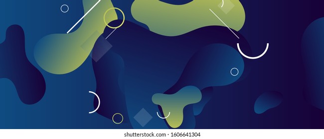 Liquid color background design posters. Eps10 vector. Classic blue color gradient shapes background vector