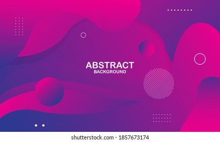 Liquid color background design. Purple elements with fluid gradient. Dynamic shapes composition. Eps10 vector