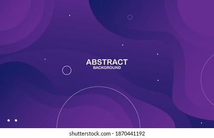 Liquid color background design. Purple elements with fluid gradient. Dynamic shapes composition. Vector illustration