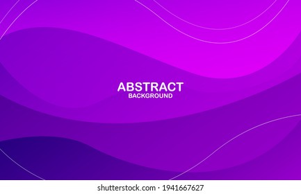 Liquid color background design. Purple elements with fluid gradient. Dynamic shapes composition. Eps10 vector