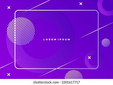 Flüssige Hintergrunddesigns. Violette Elemente mit fließendem Farbverlauf. Dynamische Formen