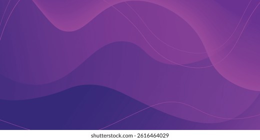 Liquid color background design. Purple elements with fluid gradient. Dynamic shapes composition. Eps10 vector