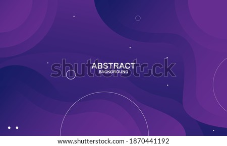 Liquid color background design. Purple elements with fluid gradient. Dynamic shapes composition. Vector illustration