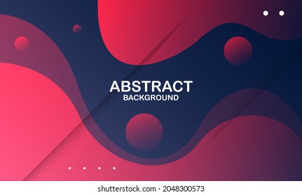 Liquid color background design. Red elements with fluid gradient. Dynamic shapes composition. Eps10 vector