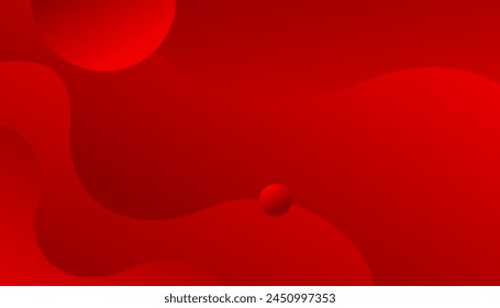 Diseño de fondo de color líquido. Elementos rojos con gradiente fluido. Concepto de diseño de Vector. Diseño de Web decorativo o cartel, Anuncio
