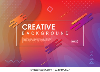 Liquid color background design template. Usable as poster, wallpaper, cover, banner. Vector illustration