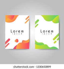 Liquid color background design template