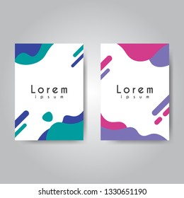 Liquid color background design template