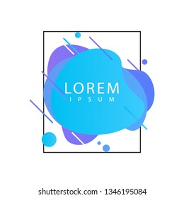 Liquid color background design template