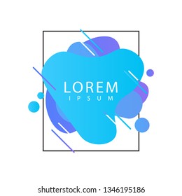 Liquid color background design template