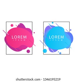 Liquid color background design template