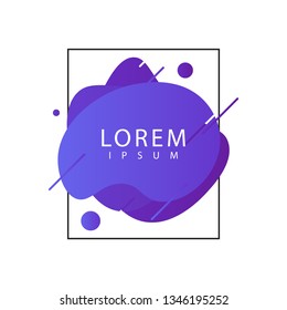 Liquid color background design template