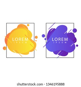Liquid color background design template