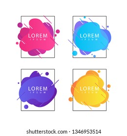 Liquid color background design template