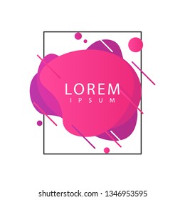 Liquid color background design template