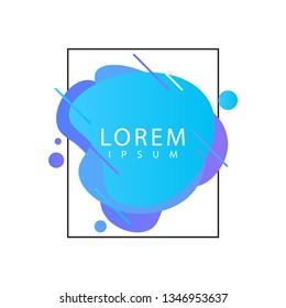 Liquid color background design template