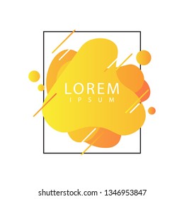 Liquid color background design template