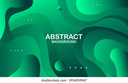 Liquid color background design. Tosca elements with fluid gradient. Dynamic shapes composition. Vector illustration