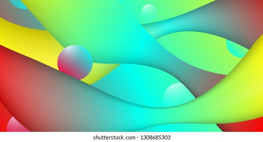Liquid color background design. Trendy abstract gradients waves. Eps10 vector.