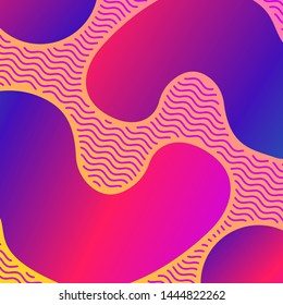 Liquid color background design with trendy shapes composition. Futuristic design background for banner poster frame