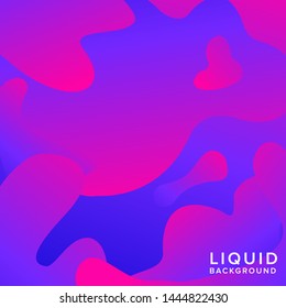 Liquid color background design with trendy shapes composition. Futuristic design background for banner poster frame