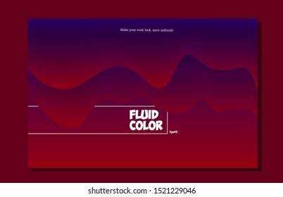 Liquid color background design. Trendy Wallpaper Fluid gradient shape composition eps10 -Vector