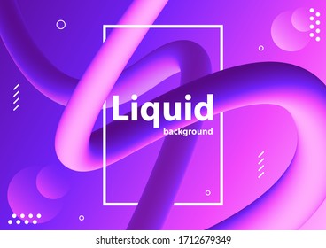 Liquid color background design. Vector Illustration.