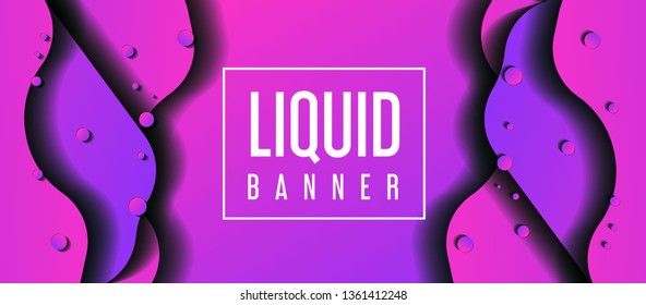 Liquid color background design for website. Fluid gradient shapes composition. Futuristic design posters. Eps10 vector