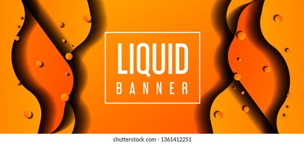 Liquid color background design for website. Fluid gradient shapes composition. Futuristic design posters. Eps10 vector