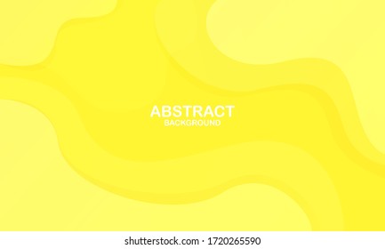 Liquid color background design. Yellow Fluid gradient shapes composition. Futuristic design posters. Eps10 vector