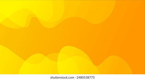 Diseño de fondo de color líquido. Composición de Formas de gradiente de fluido amarillo. Carteles de diseño futurista. Vector Eps10