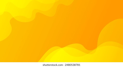 Diseño de fondo de color líquido. Composición de Formas de gradiente de fluido amarillo. Carteles de diseño futurista. Vector Eps10