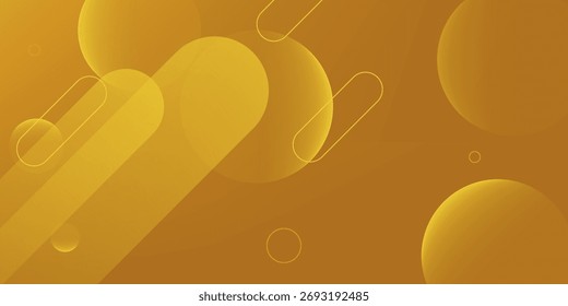 Diseño de fondo de color líquido. Elementos amarillos con gradiente de fluido. Composición de Formas dinámicas. Ilustración vectorial