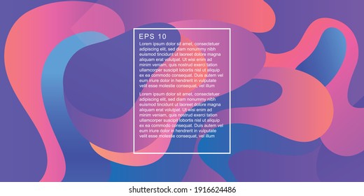 Liquid color background design.Abstract geometric background with liquid shapes