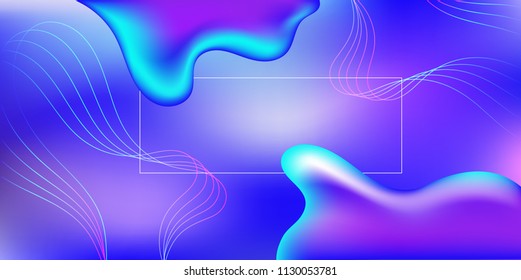 Liquid color background design.Fluid gradient shape composition.Futuristic design posters.Eps10 vector.Colorful geometric.neon